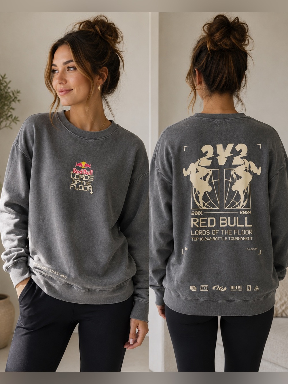 Red Bull 'Lords of the Floor' Graphic Crewneck - Charcoal